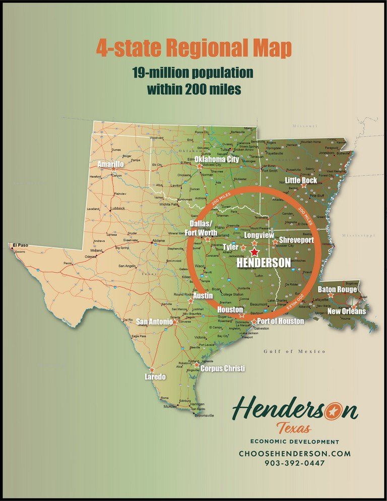 4 state regional map